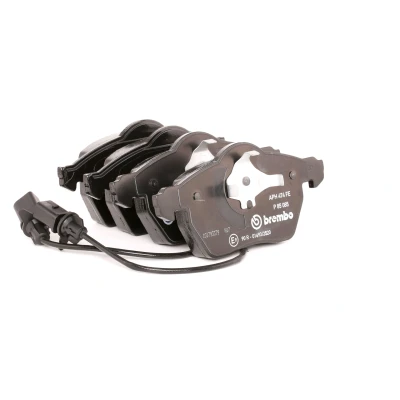 Billede af BREMBO P 85 085 Bremseklodser PRIME LINE Ring Inkl. slidadvarselskontakt med stempelklips uden tilbehør AUDI: A4 B7 Avant, B6 Sedan, A6 C6 Sedan