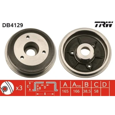 Billede af TRW DB4129 Bremsetromler