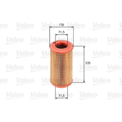 Billede af VALEO 585622 Luftfilter 235 136 Filterindsats NISSAN: Pick Up