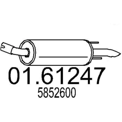 Billede af MTS 01.61247 Lydpotte OPEL: Zafira B