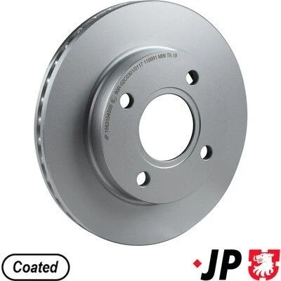 Billede af JP GROUP 1563104500 Bremseskiver foraksel 240 20 4 ventileret coatet FORD: Escort 6, KA Hatchback, Puma
