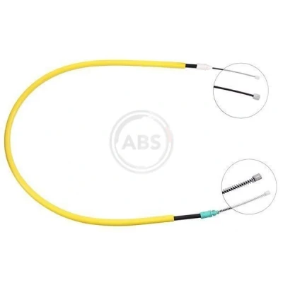 Billede af A.B.S. K12326 Håndbremsekabel 1367 Tromlebremse til venstre /højrestyring RENAULT: MEGANE 1 Cabriolet