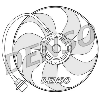 Billede af DENSO DER32001 Køleventilator 350 250 VOLKSWAGEN: Golf 4, SKODA: Octavia I Hatchback
