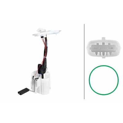 Billede af HELLA 8TF 358 306 941 Brændstof, føderdel med pakning, tankmåler elektrisk Benzin