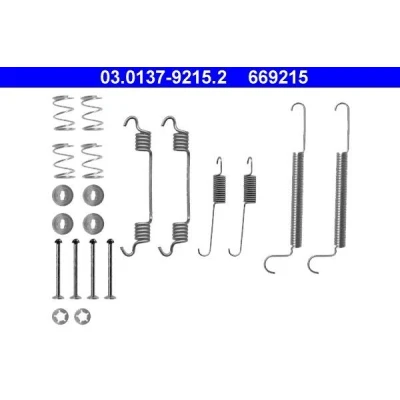 Billede af ATE 03.0137 9215.2 Tilbehørssæt, bremsebakker OPEL: Astra G Caravan, F H Hatchback