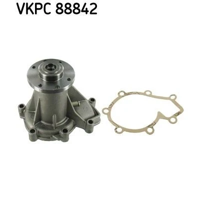 Billede af SKF VKPC 88842 Vandpumpe med pakninger Støbejern til multi v remsdrift MERCEDES BENZ: C klasse Sedan, E W124 Stationcar