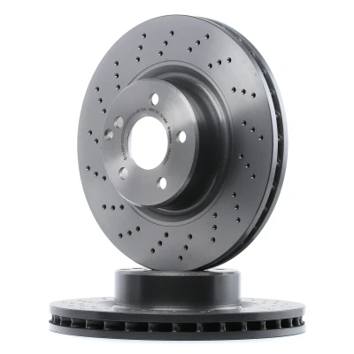 Billede af BREMBO COATED DISC LINE 09.A353.11 Bremseskiver 330 32 5 perforeret/indv. ventileret coatet højkarboniseret med skruer MERCEDES BENZ: S klasse Sedan
