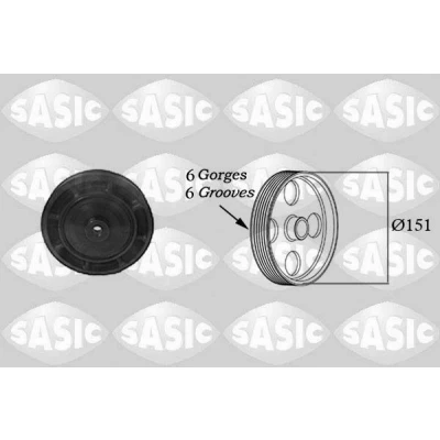 Billede af SASIC 2154006 Remskive Krumtapaksel 151 RENAULT: LAGUNA 2