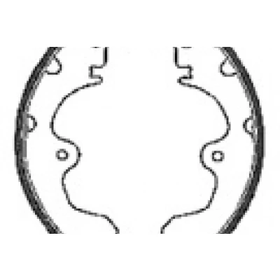 Billede af MAPCO 8548 Bremsebakker bagaksel 180 32 TOYOTA: Tercel I Hatchback