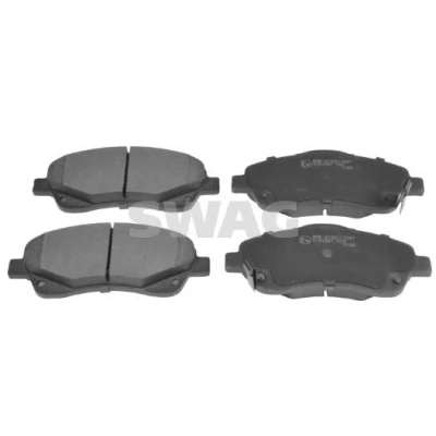 Billede af SWAG 81 91 6653 Bremseklodser foraksel med akustisk advarsel for slid TOYOTA: Avensis II Station Wagon, Corolla Verso, Sedan