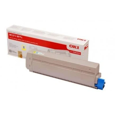 Billede af Oki 45862814 gul toner 10.000 sider original