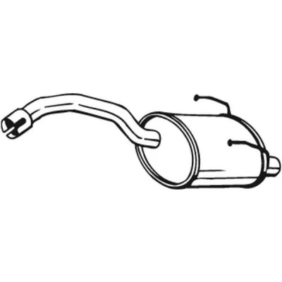 Billede af BOSAL 148 187 Lydpotte FIAT: 500 Hatchback, C Cabriolet