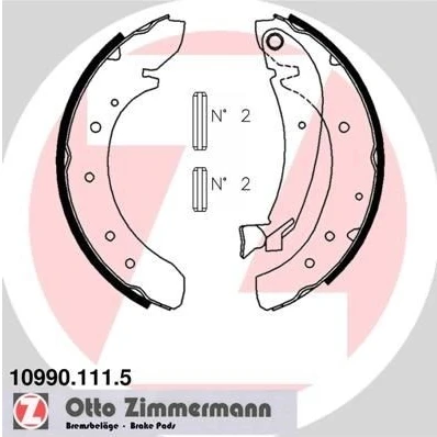 Billede af ZIMMERMANN 10990.111.5 Bremsebakker 254 57 med arm, Billede svarer til leveringsomfang FIAT: Ducato II Ladvogn/Chassis, Bus
