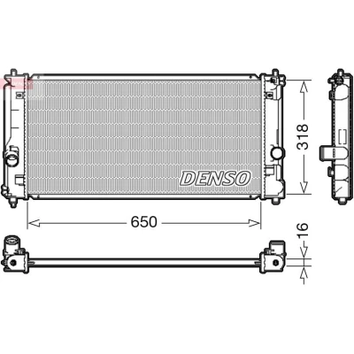 Billede af DENSO DRM50081 Radiator 650 318 16