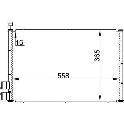 Billede af MAHLE ORIGINAL AC 298 000S Kondensator uden tørrer 12 11,8 534 FORD: FIESTA 5