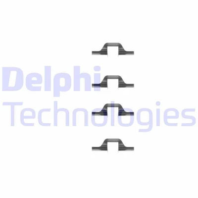 Billede af DELPHI LX0260 Tilbehørssæt, skivebremsebelægning VOLKSWAGEN: GOLF 2, 3, Polo III Hatchback, FORD: Galaxy Mk1 MPV