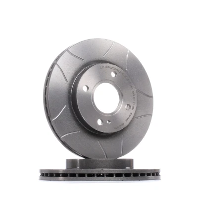 Billede af BREMBO 09.A968.76 Bremseskiver 258 23 4 indvendigt ventileret, opslidset coatet FORD: FIESTA 6, 6 Van, KA+ Sedan