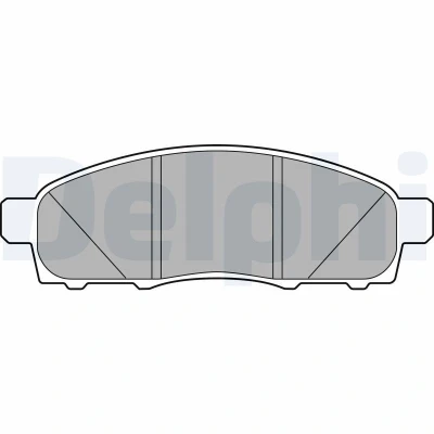 Billede af DELPHI LP3285 Bremseklodser med akustisk advarsel for slid uden anti knirke plade tilbehør NISSAN: NV200 / Evalia Bus, Van Stationcar