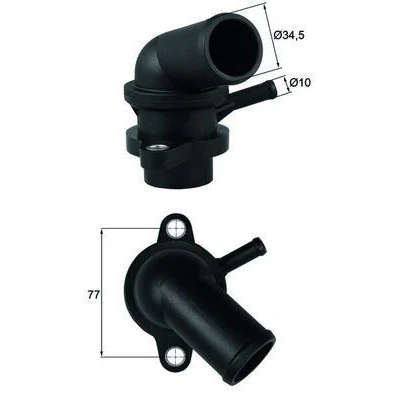Billede af MAHLE ORIGINAL TI 240 87D Termostat 87 med pakning CHEVROLET: Kalos Hatchback, Nubira Sedan, Lacetti Hatchback