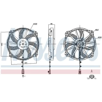 Billede af Ventilator, motorkøling NISSENS 850109