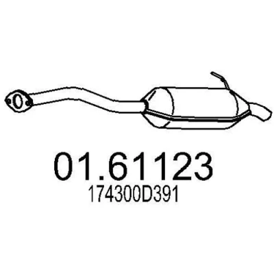 Billede af MTS 01.61123 Lydpotte 1100 TOYOTA: Auris Hatchback