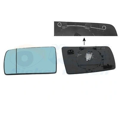 Billede af VAN WEZEL 3031833 Spejlglas venstre MERCEDES BENZ: C klasse Sedan