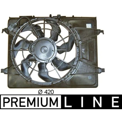 Billede af MAHLE ORIGINAL CFF 265 000P Køleventilator til køretøjer med/uden klimaanlæg 420 12 120 elektrisk med kølerventilatorramme (karm)