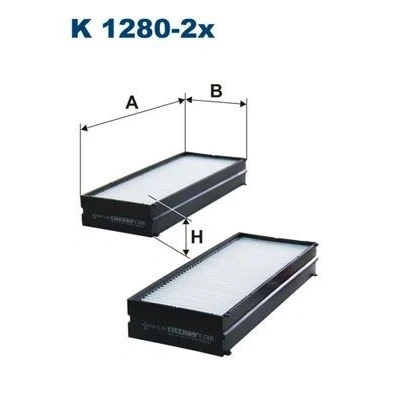 Billede af FILTRON K 1280 2x Kabinefilter Partikelfilter 258 100 38 HYUNDAI: SONATA 4