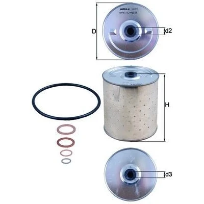 Billede af MAHLE ORIGINAL OX 85D Oliefilter Filterindsats MERCEDES BENZ: S klasse Sedan, T2/L Renovationsbil, Van / Stationcar