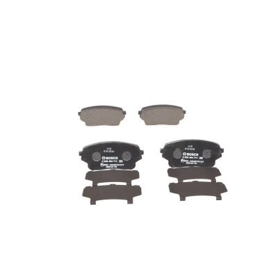 Billede af BOSCH 0 986 494 711 Bremseklodser foraksel, bagaksel Low Metallic med akustisk advarsel for slid anti knirke plade SUZUKI: Grand Vitara 1 SUV