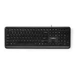 Billede af Nedis Wired Keyboard USB Drevet Multimedia QWERTY US layout Ja