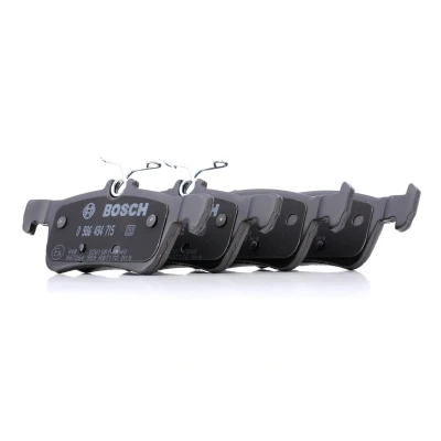 Billede af BOSCH 0 986 494 715 Bremseklodser Low Metallic med anti knirke plade, monteringsvejledning PEUGEOT: 308 II Hatchback, SW 2