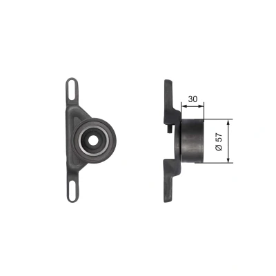 Billede af GATES FleetRunner Micro V Stretch Fit T41147 Strammehjul, tandrem FORD: Sierra Mk2 Sedan, ESCORT 4, 4 Cabriolet