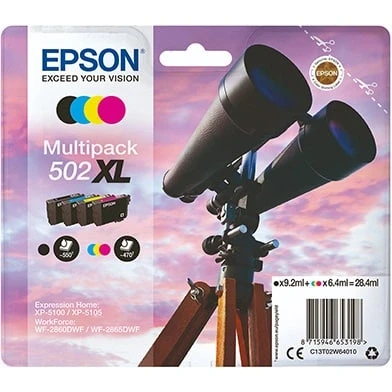 Billede af Epson 502XL Multipack 4 Farver Original