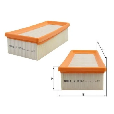 Billede af MAHLE ORIGINAL LX 1919/1 Luftfilter 62,3 120 198 Filterindsats