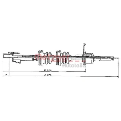 Billede af METZGER S 31024 Speedometerkabel 1000 COFLE VOLKSWAGEN: GOLF 2