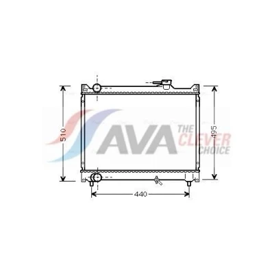 Billede af PRASCO SZ2046 Radiator Aluminium 425 525 26 Loddet køleripper SUZUKI: Grand Vitara 1 SUV, I SUV Cabriolet