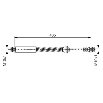 Billede af BOSCH 1 987 481 459 Bremseslange 435 M10x1 VOLKSWAGEN: Caddy 3