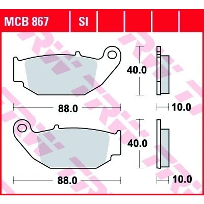 Billede af TRW MCB867SI Bremseklodser Sinter Offroad
