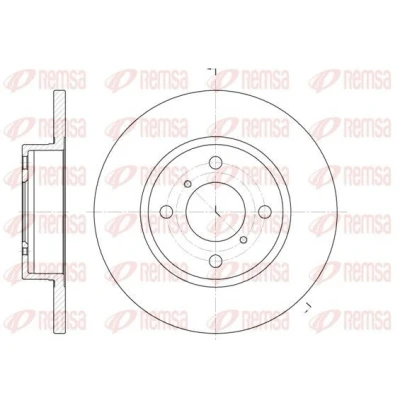 Billede af REMSA 6621.00 Bremseskiver foraksel 247, 247 12 4 fuldstændigt SUZUKI: Wagon R+ II Hatchback, I OPEL: Agila A