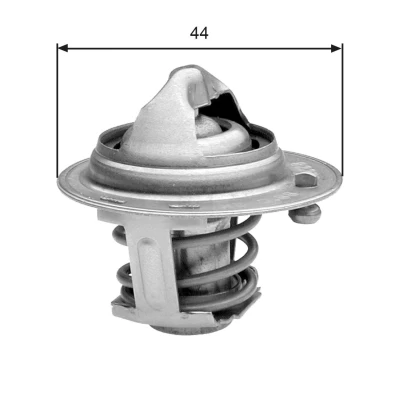 Billede af GATES TH29588G1 Termostat 88 med pakninger uden hus CHEVROLET: Aveo / Kalos Hatchback