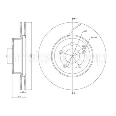 Billede af Bremseskive METELLI 23 0602C