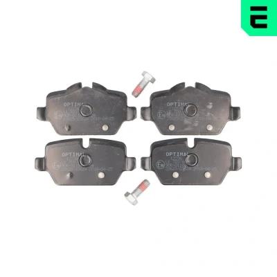 Billede af OPTIMAL BP 12236 Bremseklodser bagaksel med bremsecaliperskruer BMW: 3 Sedan, 1 Hatchback, Coupe, MINI: Countryman