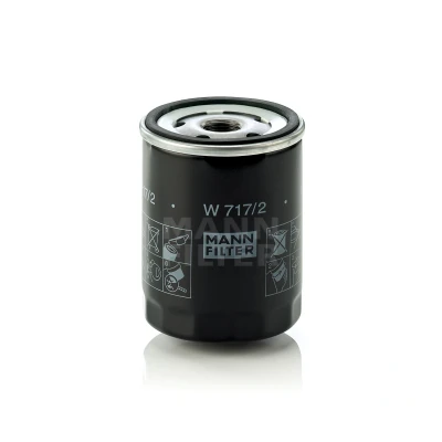 Billede af MANN filter W 717/2 Oliefilter 3/4 16 UNF med to returløbs stop ventiler Påskruet FIAT: 127 Hatchback, 124 Sport Spider, 131 Sedan