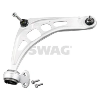 Billede af SWAG 20 91 8803 Bærearm med holder, låsemøtrik leje, bære /styreled højre foraksel, nede krydsarm Aluminium BMW: 3 Touring, Sedan