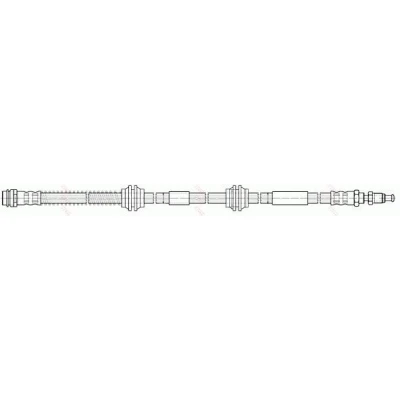 Billede af TRW PHB576 Bremseslange 738 M10x1 VOLKSWAGEN: Touareg I