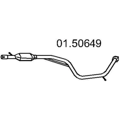 Billede af MTS 01.50649 Midterste Lyddæmper 1660 MAZDA: 5