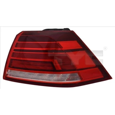 Billede af TYC 11 15230 00 2 Baglygter venstre ydre del LED Rød uden lampeholder VOLKSWAGEN: Golf 7
