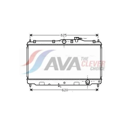 Billede af AVA COOLING SYSTEMS HD2016 Radiator Aluminium 352mm 668mm 22mm uden ekspansionsbeholder Loddet køleripper