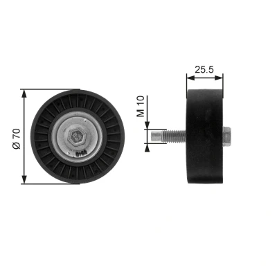 Billede af GATES FleetRunner Micro V Kit T36199 Remstrammerhjul FORD: Focus Mk1 Hatchback, Stationcar
